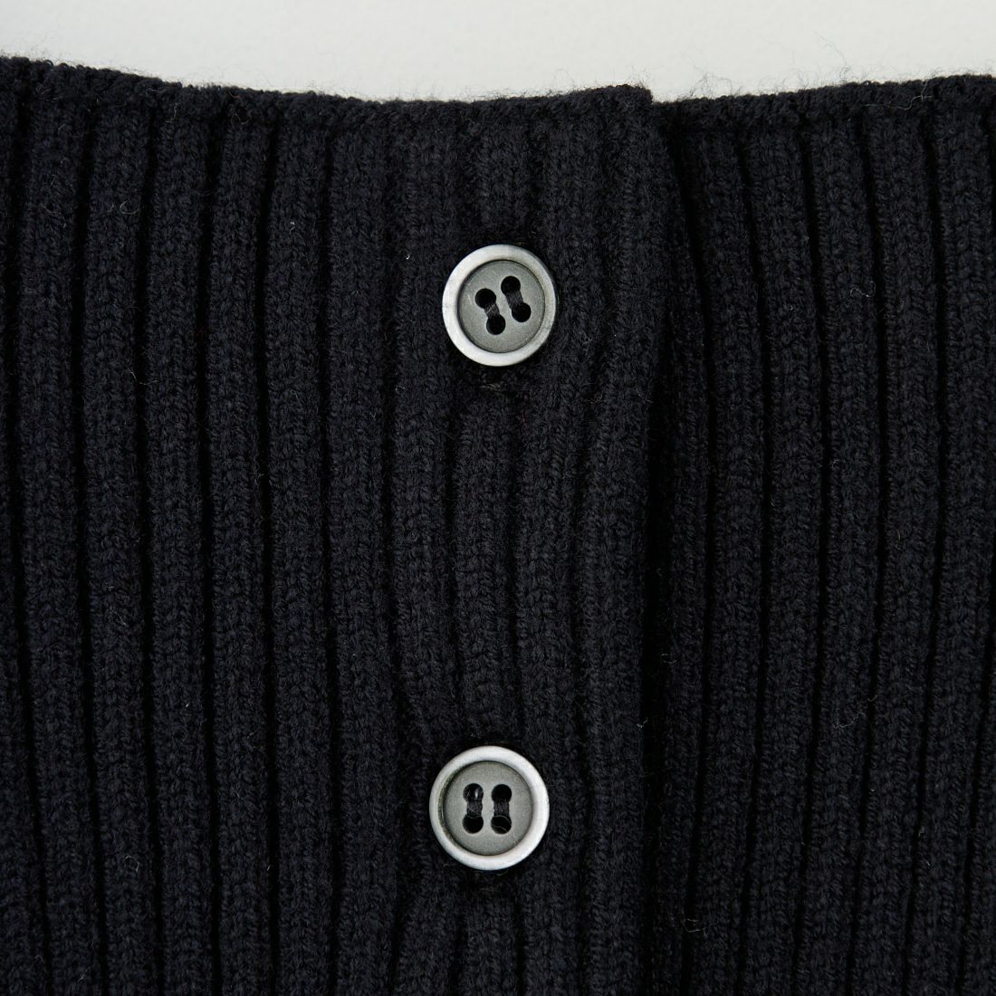 nenom [ネノム] マルチWAY フロントボタンリブニットビスチェ [NE25131033] 09 BLACK