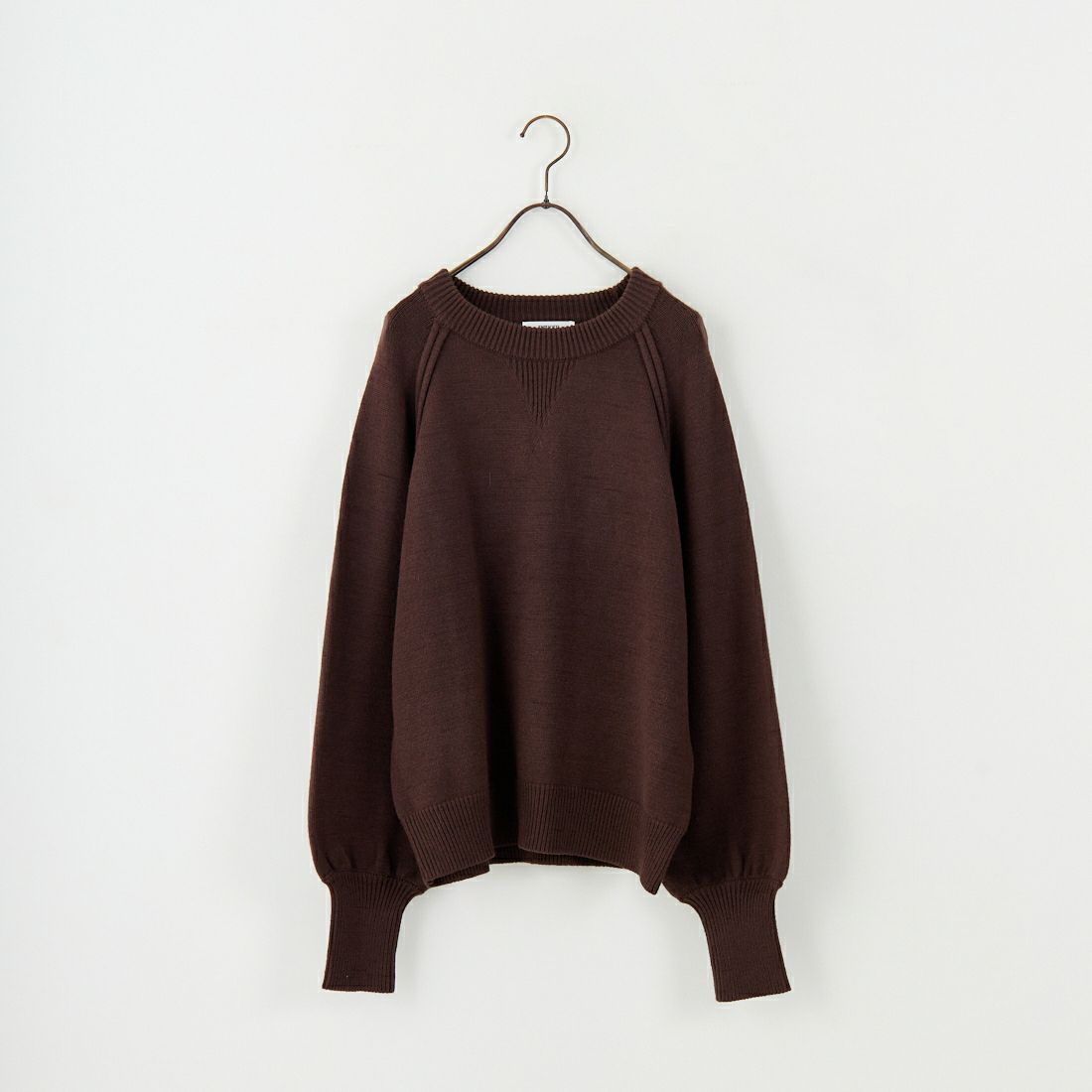 nenom [ネノム] スウェットライクニットプルオーバー [NE24131038] 28 BROWN