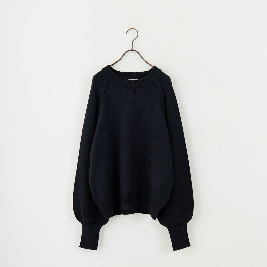 nenom [ネノム] スウェットライクニットプルオーバー [NE24131038] 09 BLACK