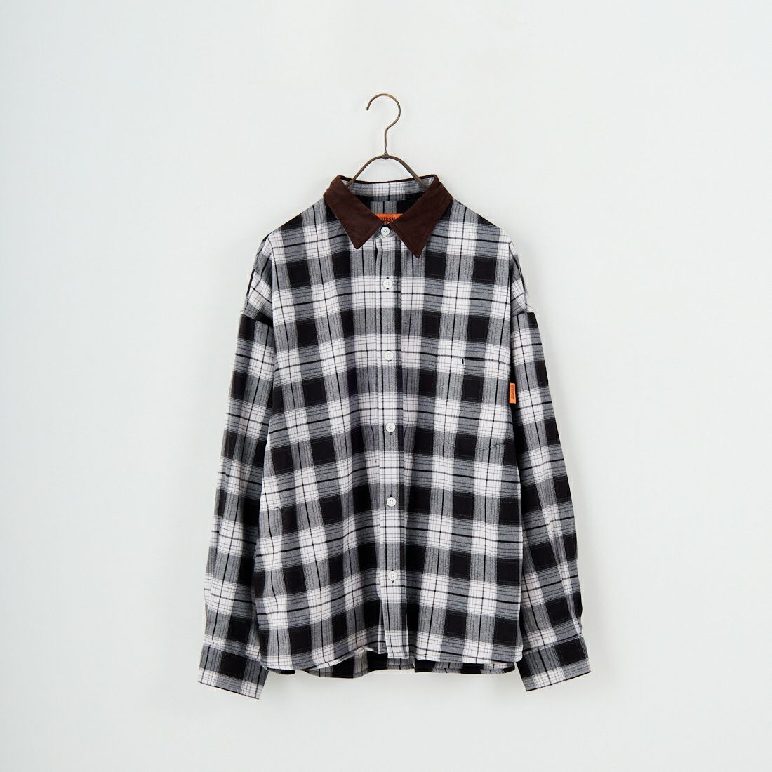 UNIVERSAL OVERALL [ユニバーサルオーバーオール] 別注 ビッグシルエットパジャマシャツ [U2511100IN-JF] BLACK