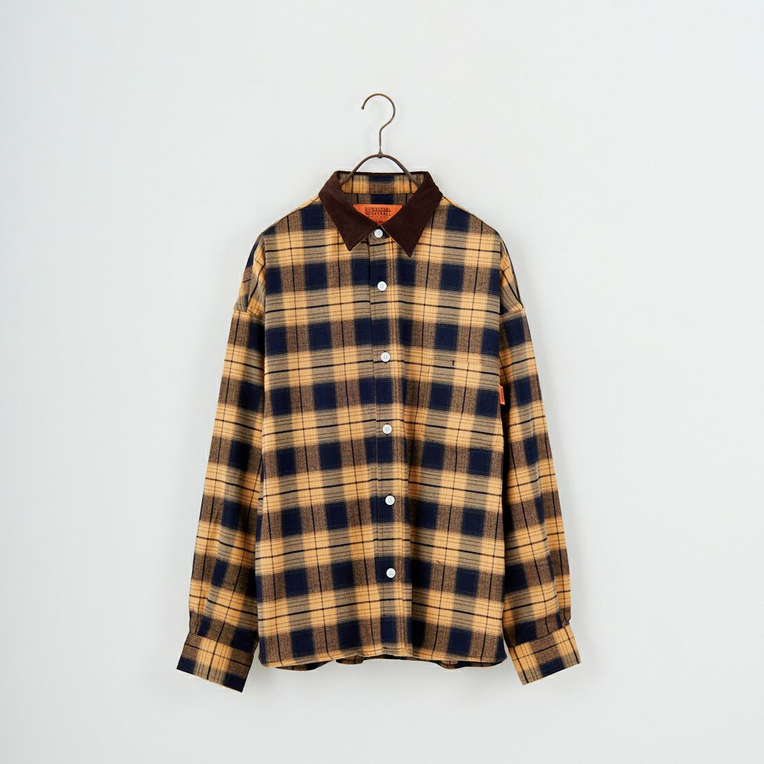 UNIVERSAL OVERALL [ユニバーサルオーバーオール] 別注 ビッグシルエットパジャマシャツ [U2511100IN-JF] YELLOW