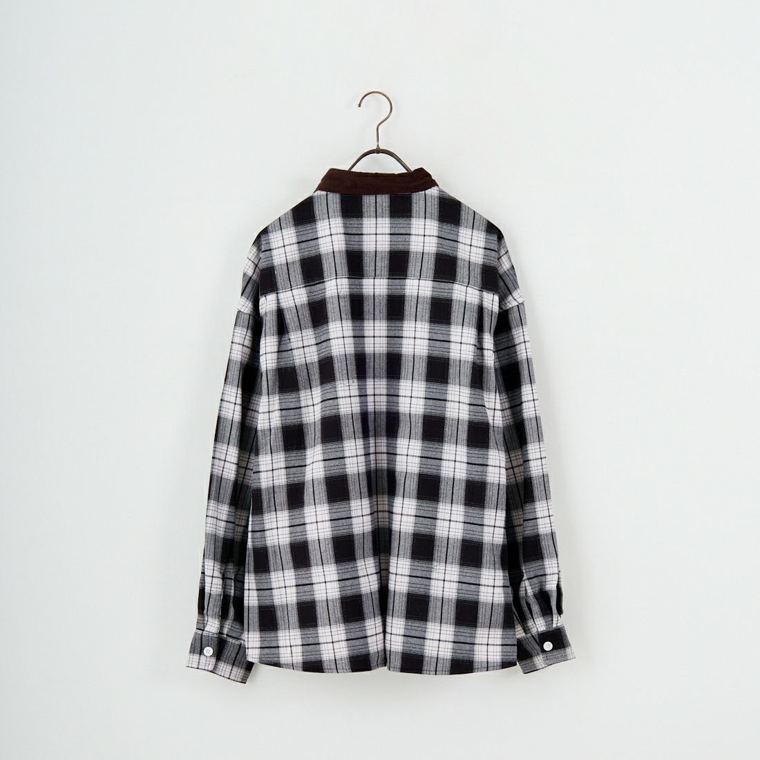 UNIVERSAL OVERALL [ユニバーサルオーバーオール] 別注 ビッグシルエットパジャマシャツ [U2511100IN-JF] BLACK