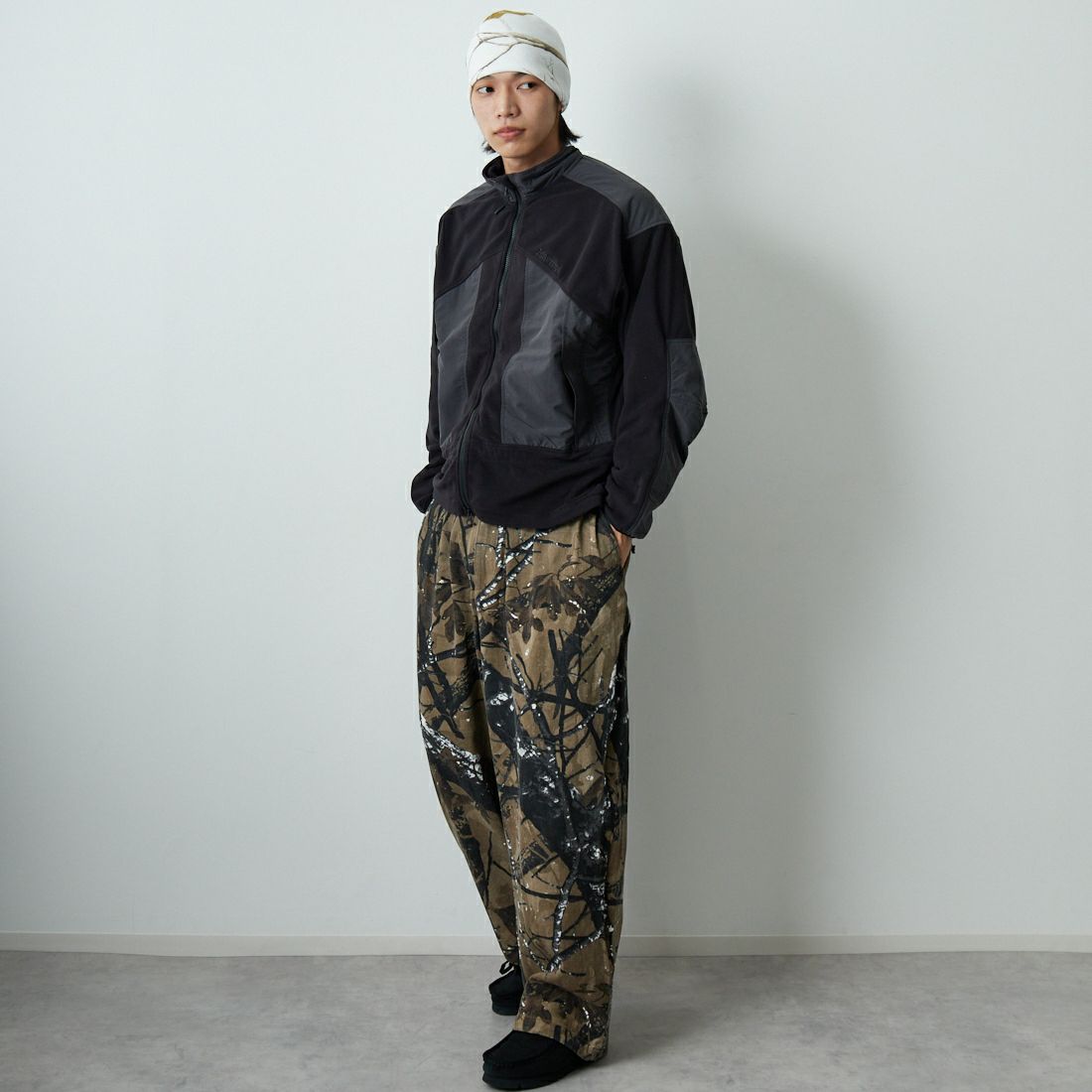 Marmot [マーモット] アルピニストテックセーター [MTFW25MFL032] BLACK &&モデル身長：179cm 着用サイズ：M&&