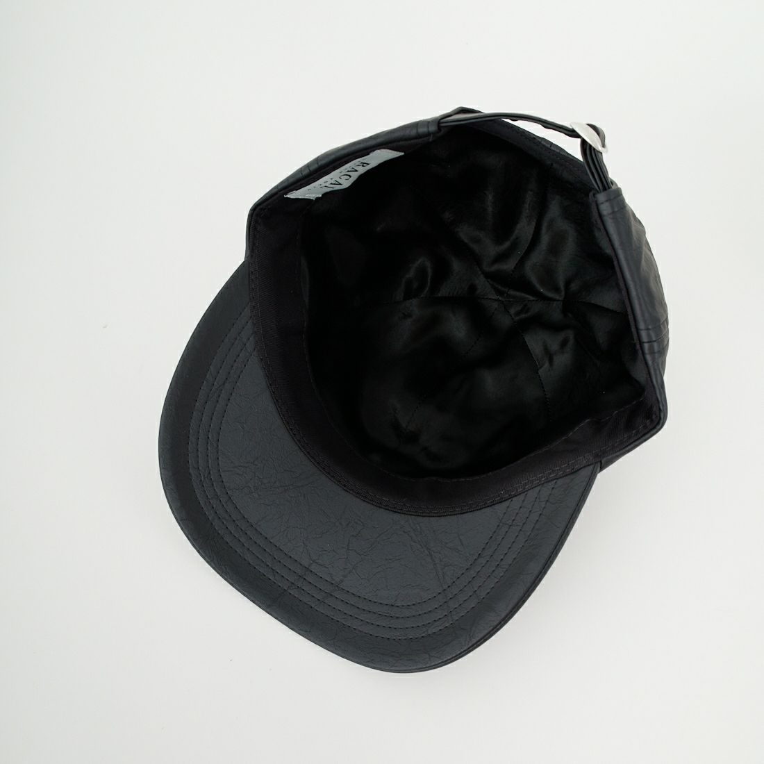 RACAL [ラカル] フェイクレザーキャップ [RL-25-030W] BLACK