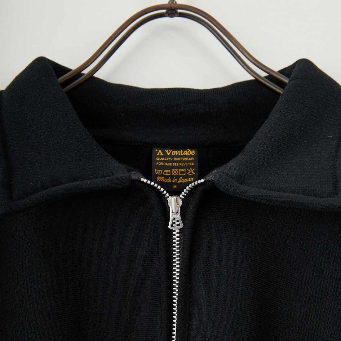 A VONTADE [アボンタージ] ハーフジップリバースウィーブスウェット [VTD-0621-CS] 10 BLACK