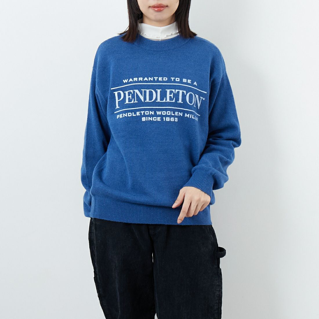 61 D.BLUE&&モデル身長：162cm 着用サイズ：S&&