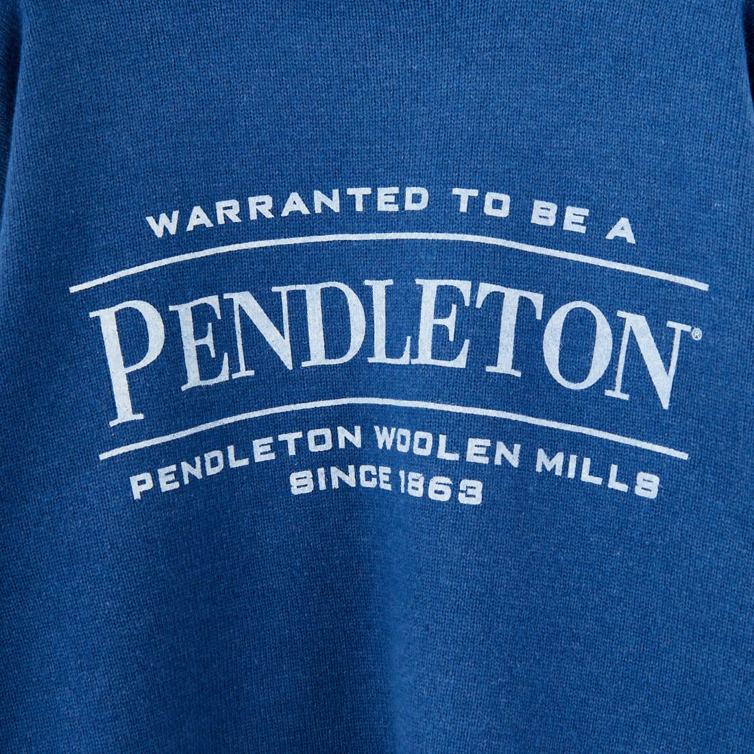 PENDLETON [ペンドルトン] ロゴプリントクルーネックニット [5575-2002] 61 D.BLUE