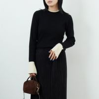 09 BLK/OFF&&モデル身長：167cm 着用サイズ：F&&