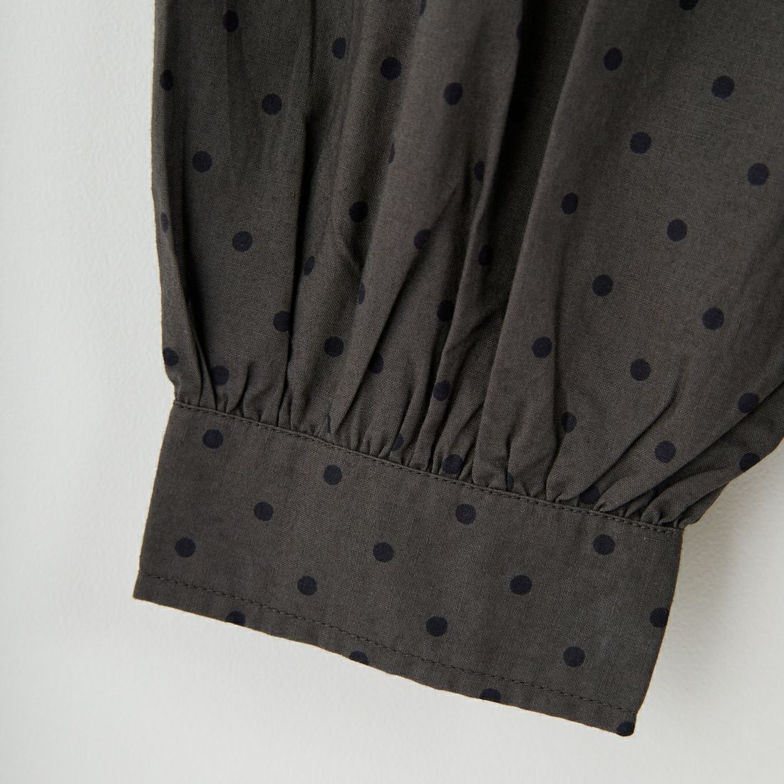 soil [ソイル] ドットコットンポプリン フリルカラーシャツ [NSL25533] 973M GY M.