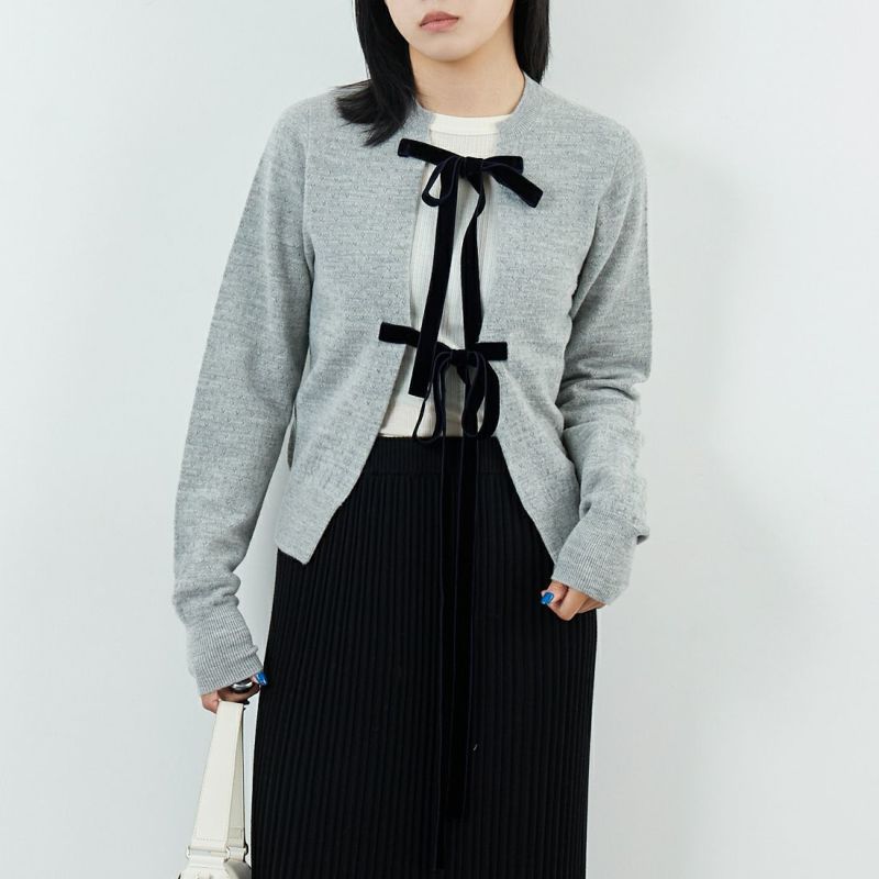 ロドリリオン rhodolirion フリンジベスト リボンヤーン ロドリリオン