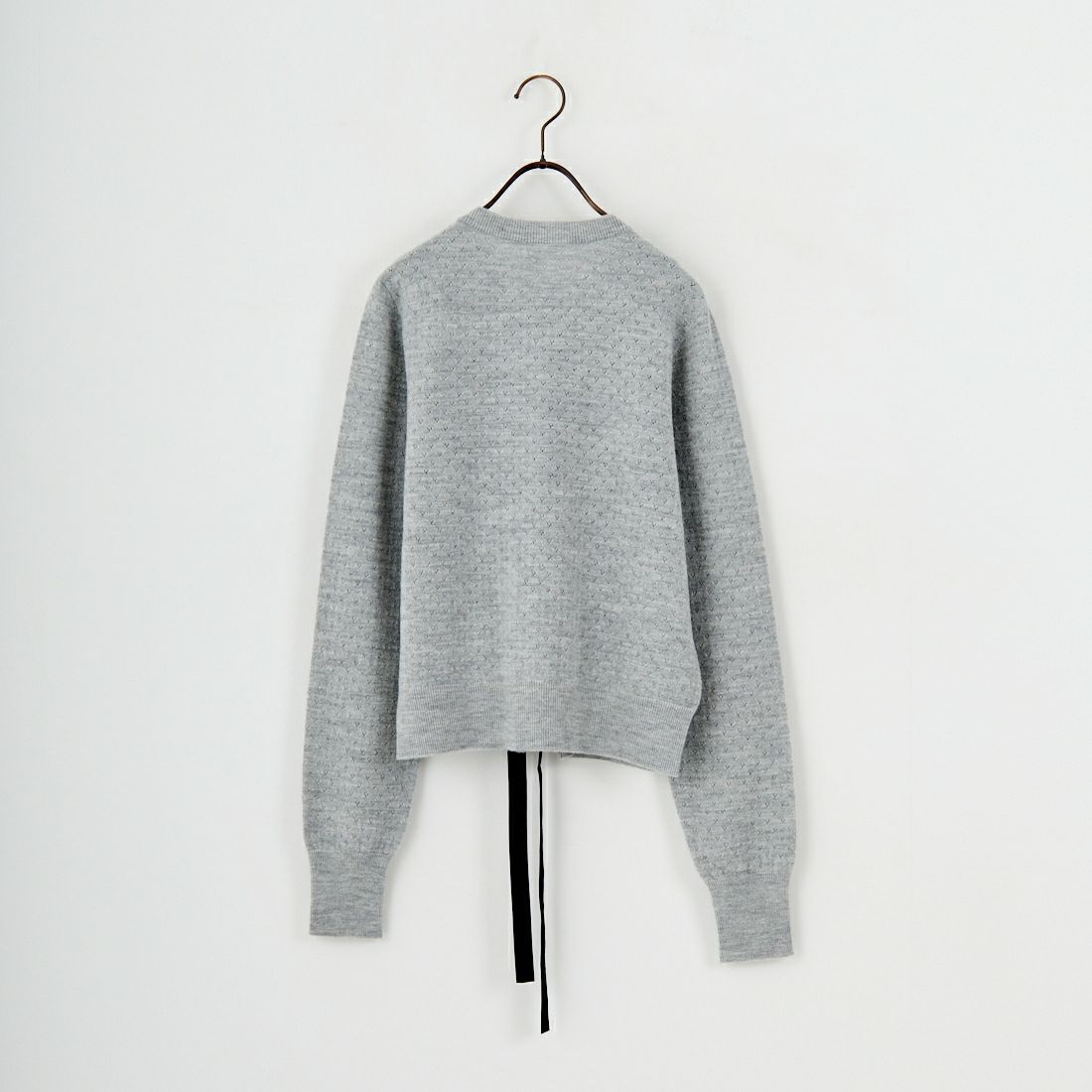 RhodolirioN [ロドリリオン] ボイルニット リボンカーディガン [RV1061] A H.GREY