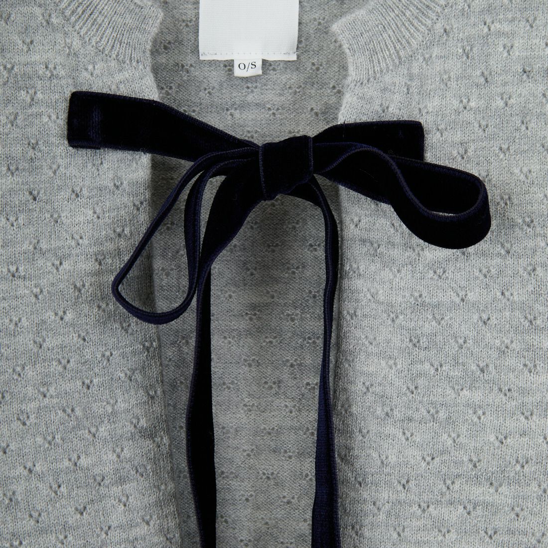 RhodolirioN [ロドリリオン] ボイルニット リボンカーディガン [RV1061] A H.GREY