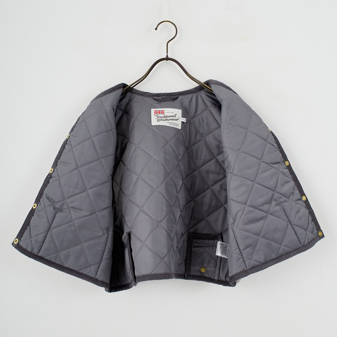 Traditional Weatherwear [トラディショナル ウェザーウェア] アークリー ジレ エコファー [L252APQVS0308UF] UF03 S.GY/