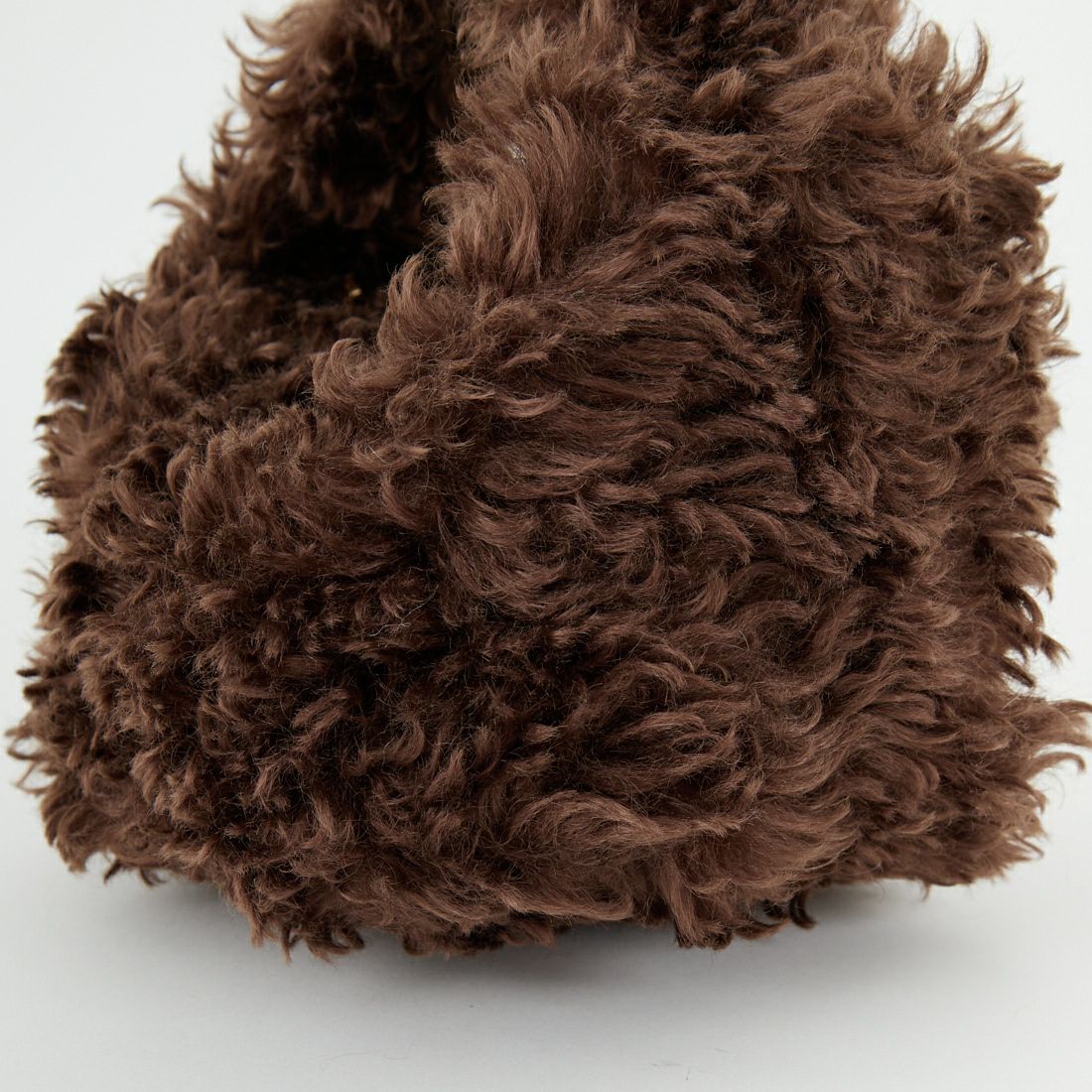 LE VERNIS [ル・ベルニ] フェイクファーマイクロバッグ [253-212506] ﾌﾞﾗｳﾝ