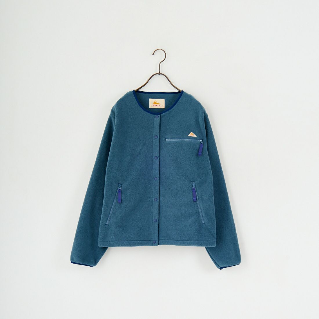 KELTY [ケルティ] 別注 クルーネック フリースカーディガン [KE254W30IN01-JF] BLUE