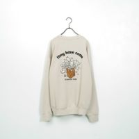 33Degrees [サーティスリーディグリーズ] 刺繍クルーネックスウェット