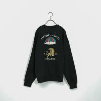 33Degrees [サーティスリーディグリーズ] 刺繍クルーネックスウェット