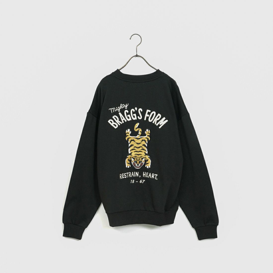 33Degrees [サーティスリーディグリーズ] 刺繍クルーネックスウェット