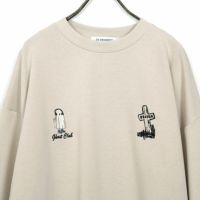 33Degrees [サーティスリーディグリーズ] 刺繍クルーネックスウェット