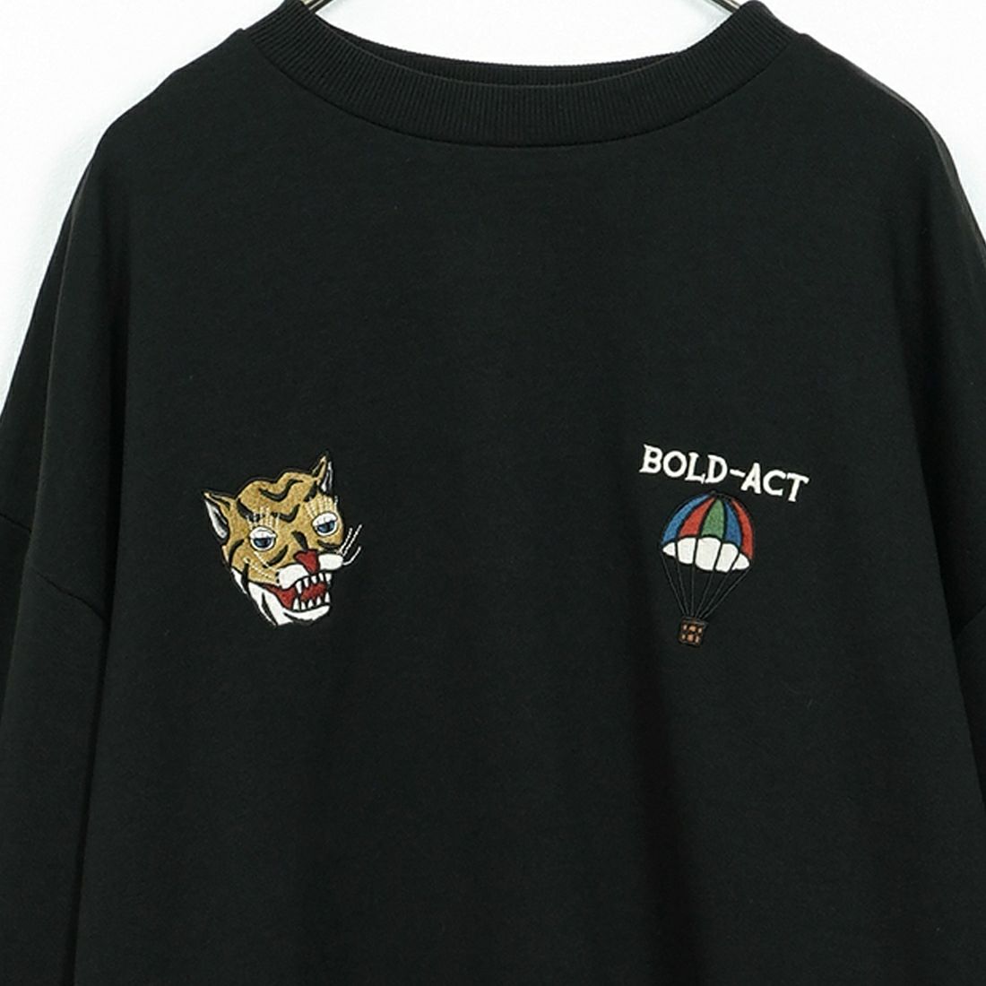 33Degrees [サーティスリーディグリーズ] 刺繍クルーネックスウェット [TDR-254-062] ﾊﾟﾗ ﾄﾗ 80A