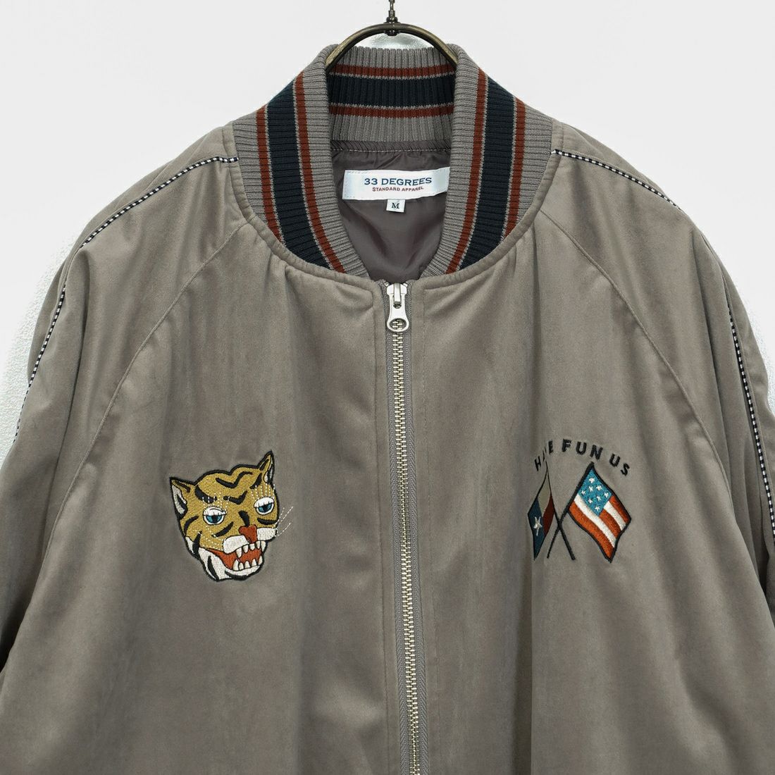 33Degrees [サーティスリーディグリーズ] ベロアスカジャン [TDR-254-061] 38 GRG