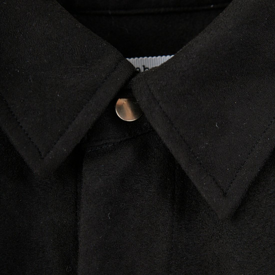 Noir Fabrik [ヌワールファブリック] フェイクスエードビッグシャツ [IN3-SH-5] BLACK