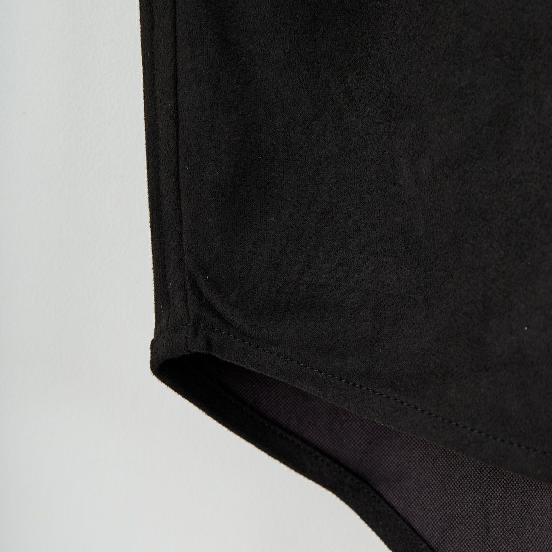 Noir Fabrik [ヌワールファブリック] フェイクスエードビッグシャツ [IN3-SH-5] BLACK