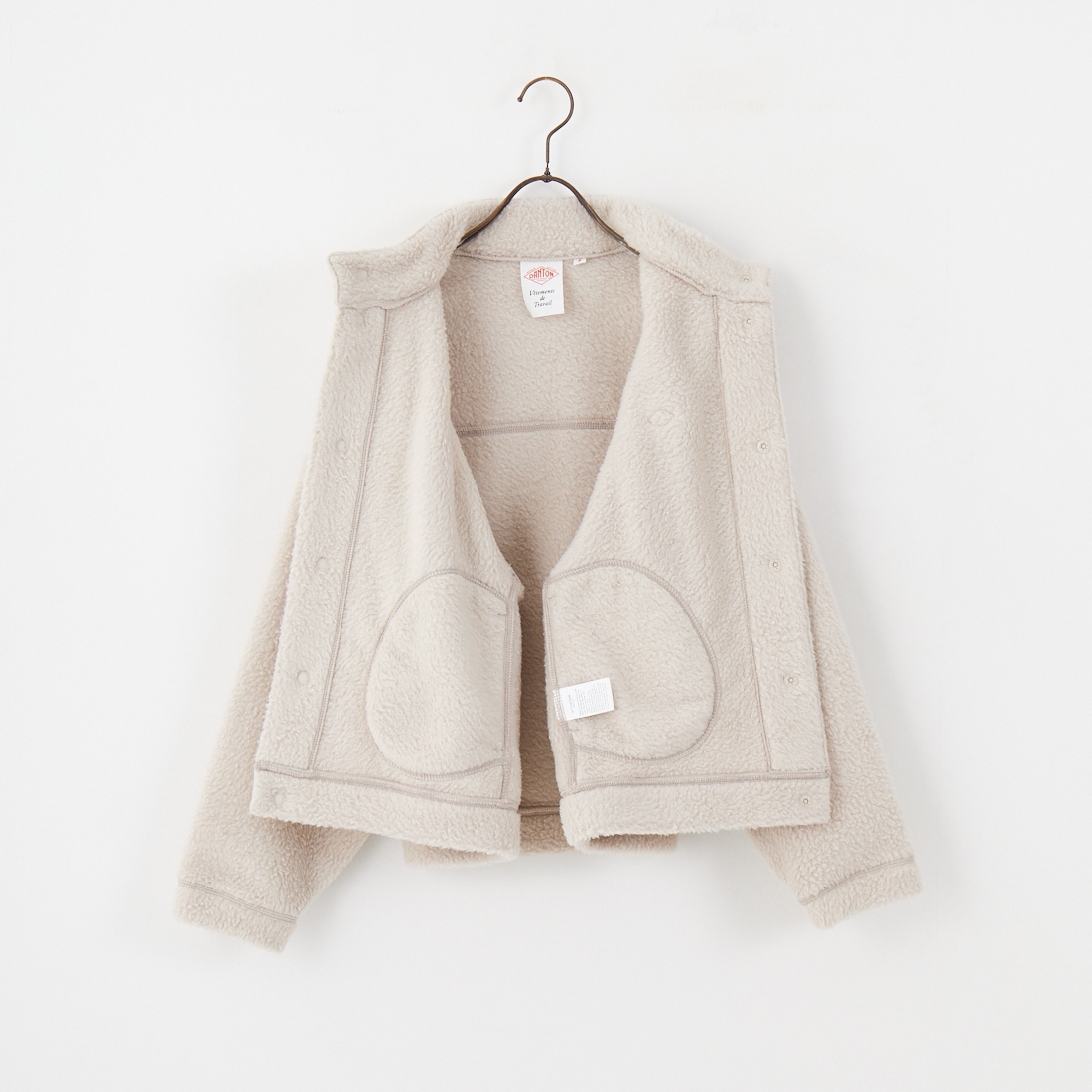 DANTON [ダントン] ダブルフェイスボア スタンドカラージャケット [DT-A0699WNN] BEIGE