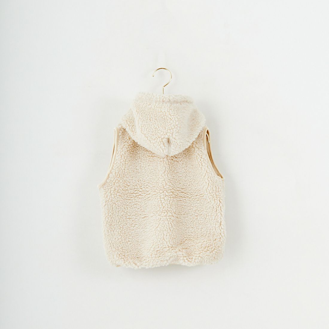 Gymphlex [ジムフレックス] キッズ ボアフーデッドベスト [J-1142BOA] OYSTER WHT