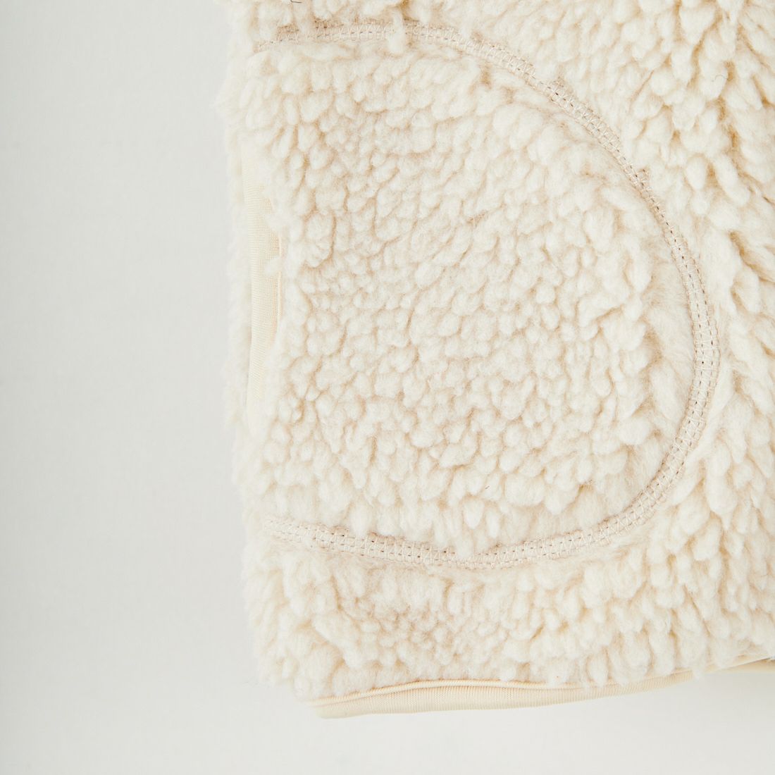 Gymphlex [ジムフレックス] キッズ ボアフーデッドベスト [J-1142BOA] OYSTER WHT