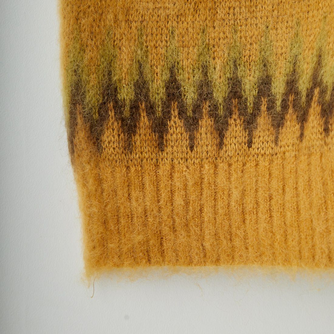 Needles [ニードルズ] モヘアカーディガン アーガイル [RW355] MASTARD