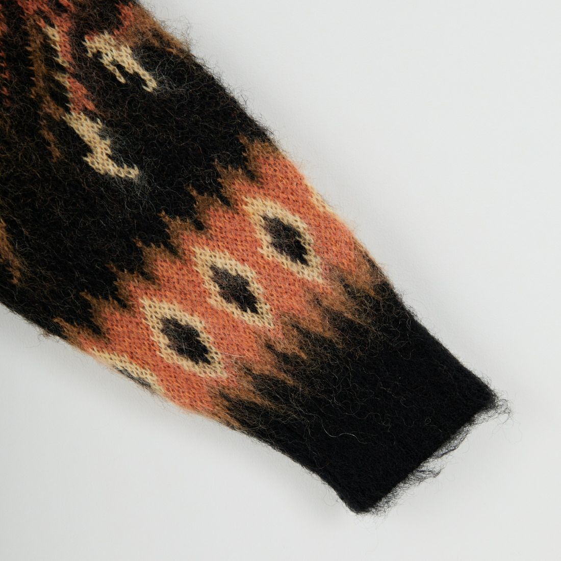 Needles [ニードルズ] モヘアカーディガン PAISLEY [RW356] BLACK