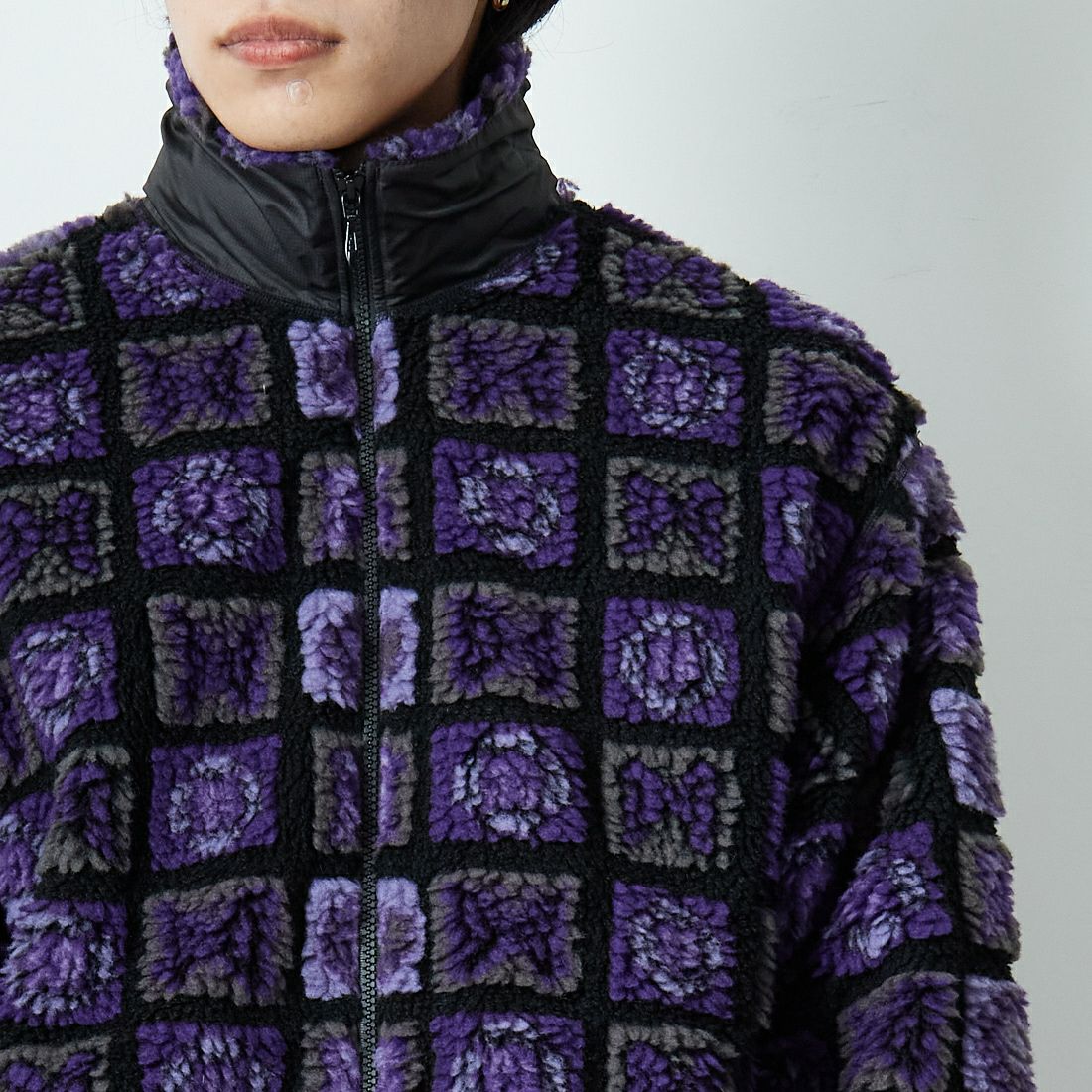 Needles [ニードルズ] ファージャケット [RW174] PPL/BLK