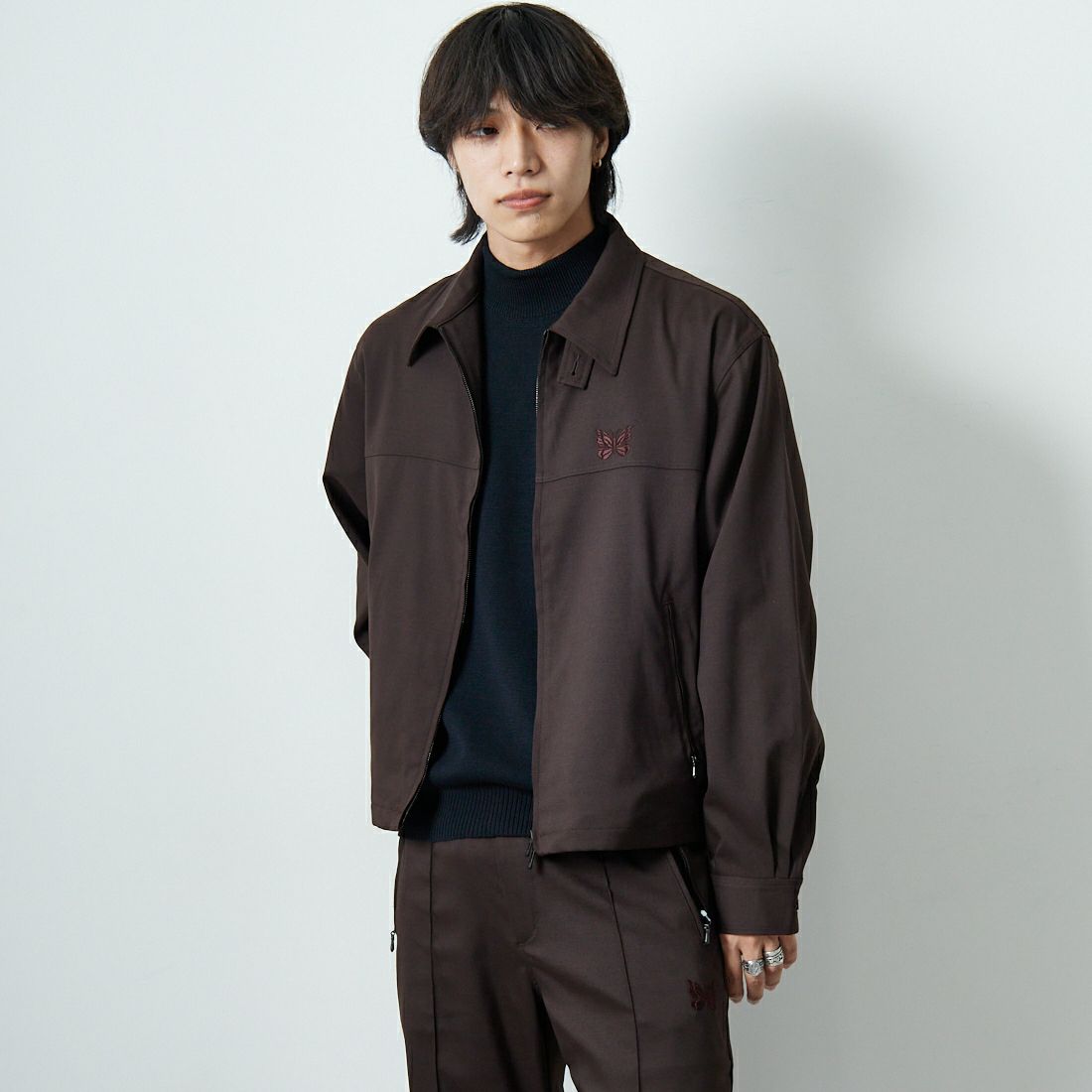 B BROWN&&モデル身長：179cm 着用サイズ：L&&