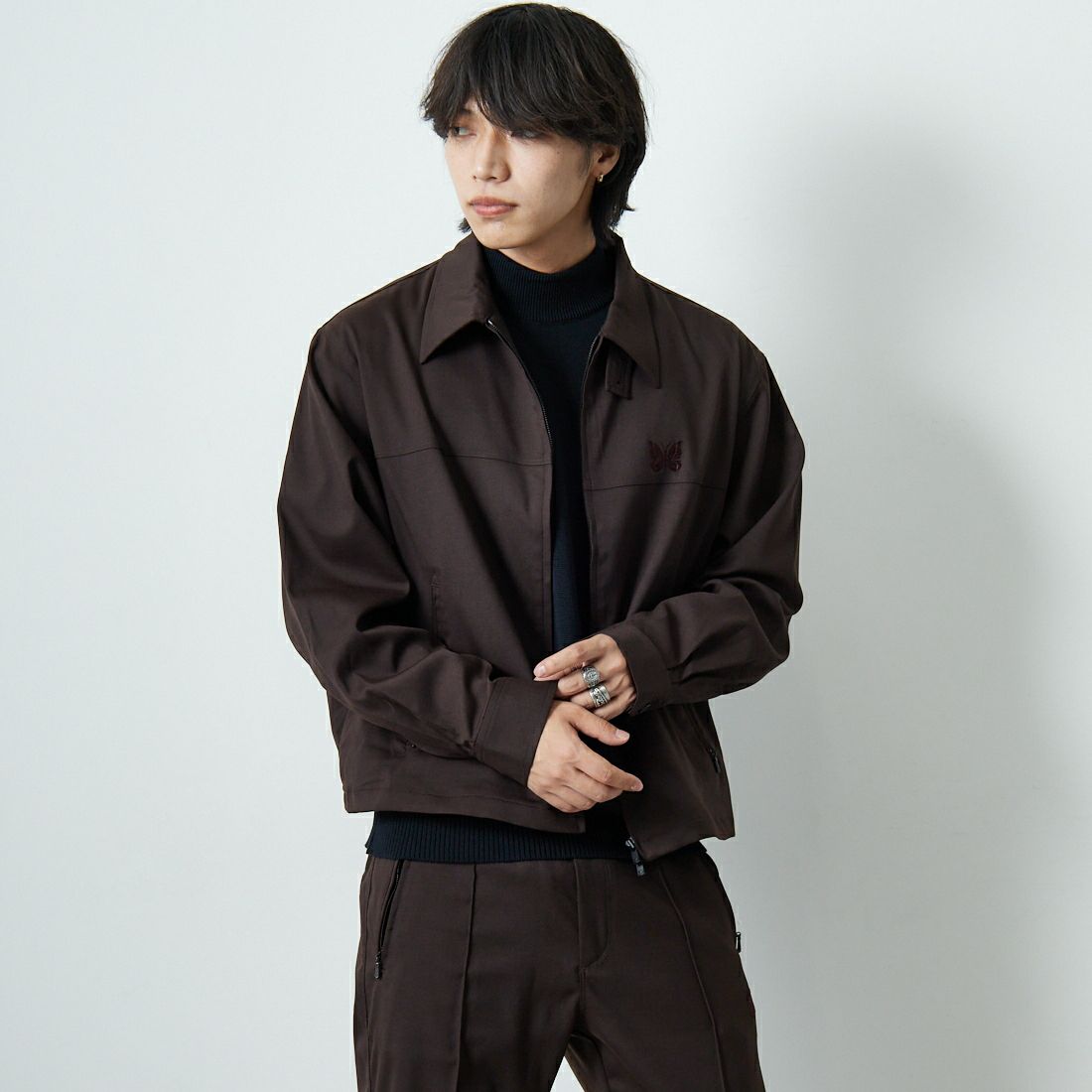 Needles [ニードルズ] スポーツジャケット [RW254] B BROWN &&モデル身長：179cm 着用サイズ：L&&
