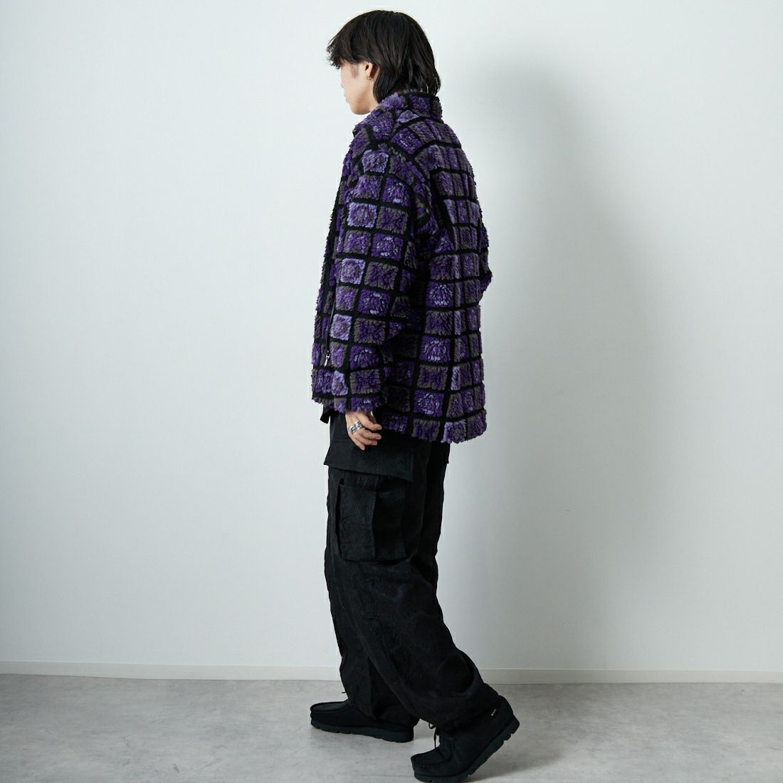 Needles [ニードルズ] ヒザデルパンツ [RW275] B BLACK &&モデル身長：179cm 着用サイズ：S&&