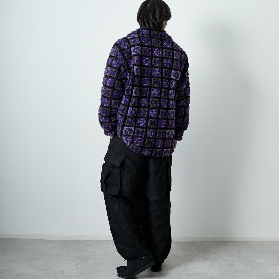 Needles [ニードルズ] ヒザデルパンツ [RW275] B BLACK &&モデル身長：179cm 着用サイズ：S&&