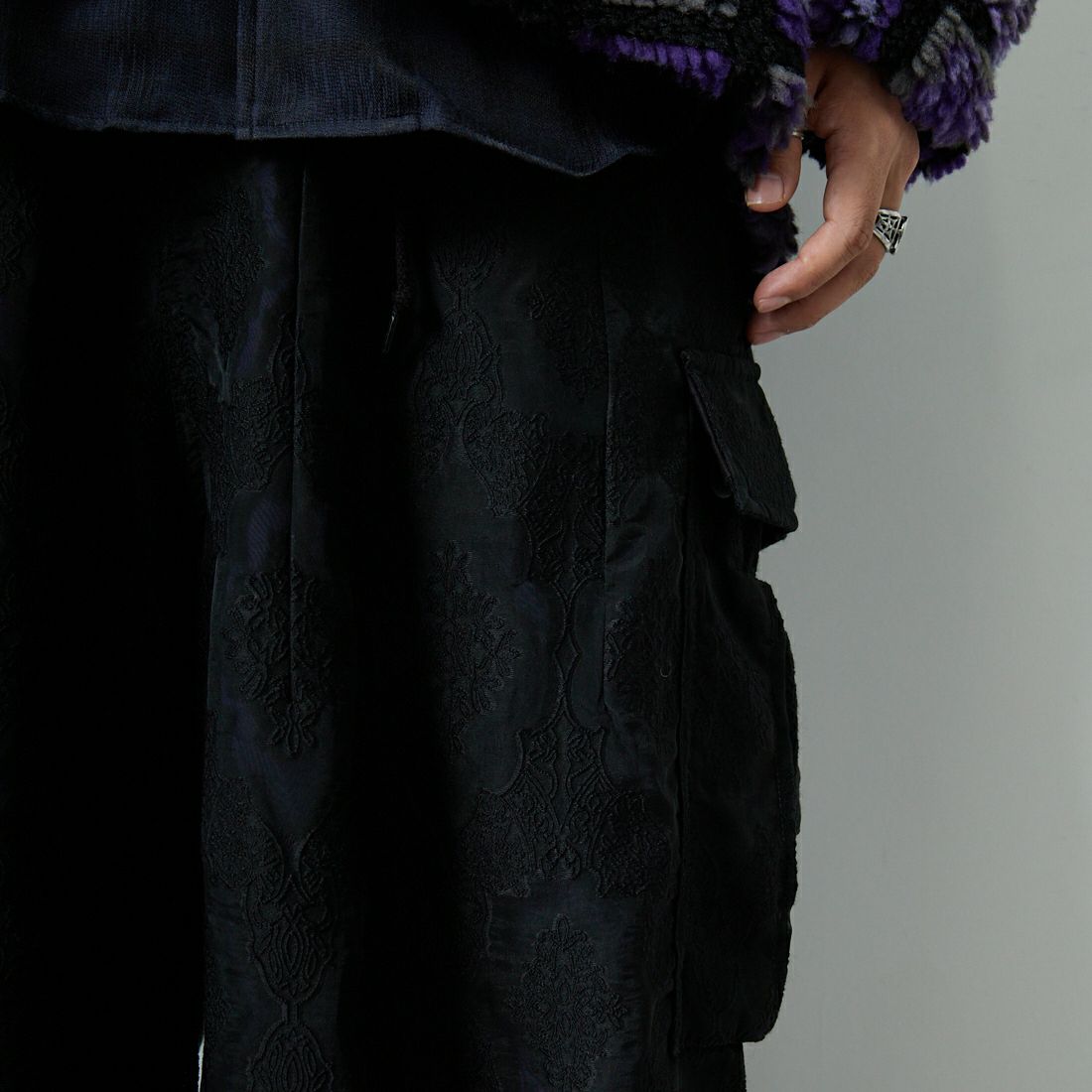 Needles [ニードルズ] ヒザデルパンツ [RW275] B BLACK