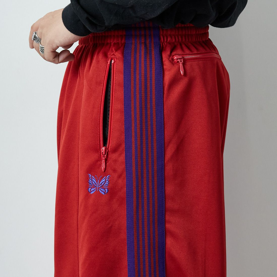 Needles [ニードルズ] ヒザデルトラックパンツ [RW320] C RED