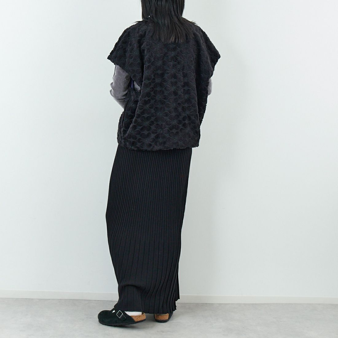 RhodolirioN [ロドリリオン] ファーボレロ [RV1031] BLACK &&モデル身長：167cm 着用サイズ：ONE SIZE&&