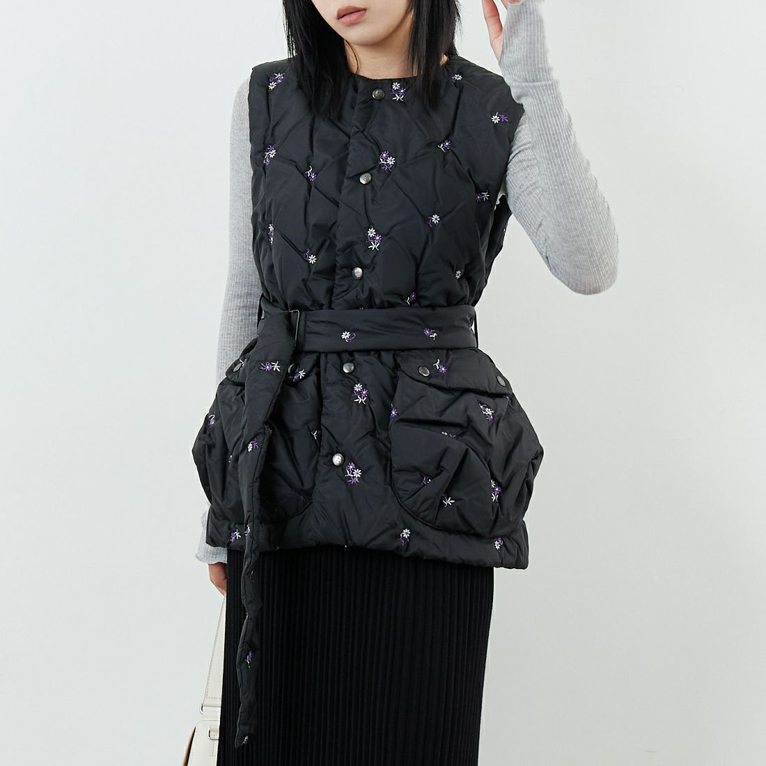 C BLACK&&モデル身長：167cm 着用サイズ：0&&