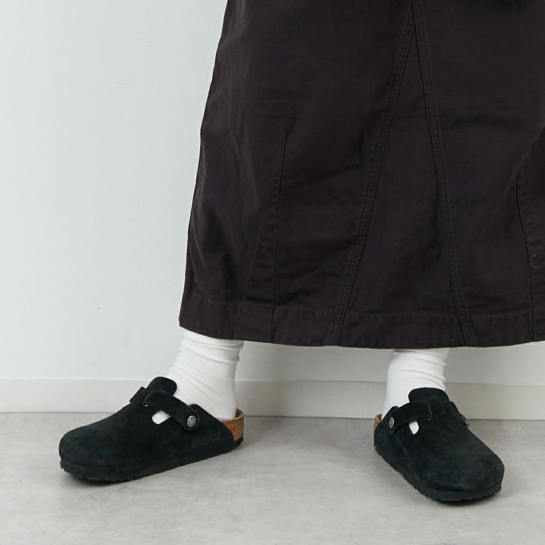 Needles [ニードルズ] ストリングファティーグスカート [RW218] B BLACK &&モデル身長：167cm 着用サイズ：1&&