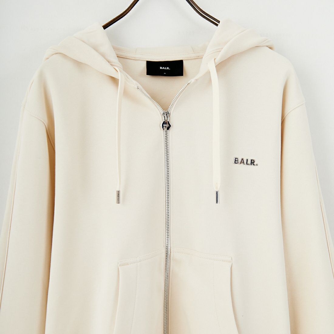 BALR. [ボーラー] Qシリーズ ジップスルーフーディ [B12691013] WHITE SWAN
