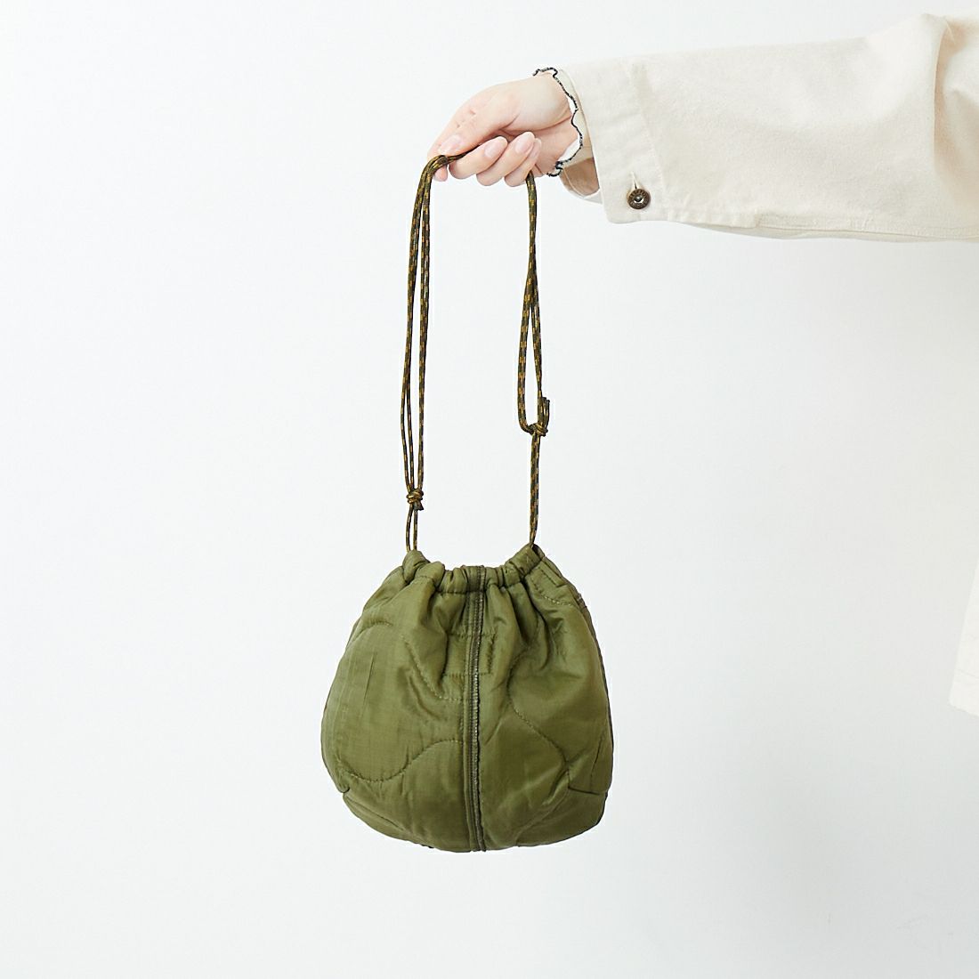 ODDMENT [オッドメント] キルティングポーチ [QUILTING-POUCH] OLIVE