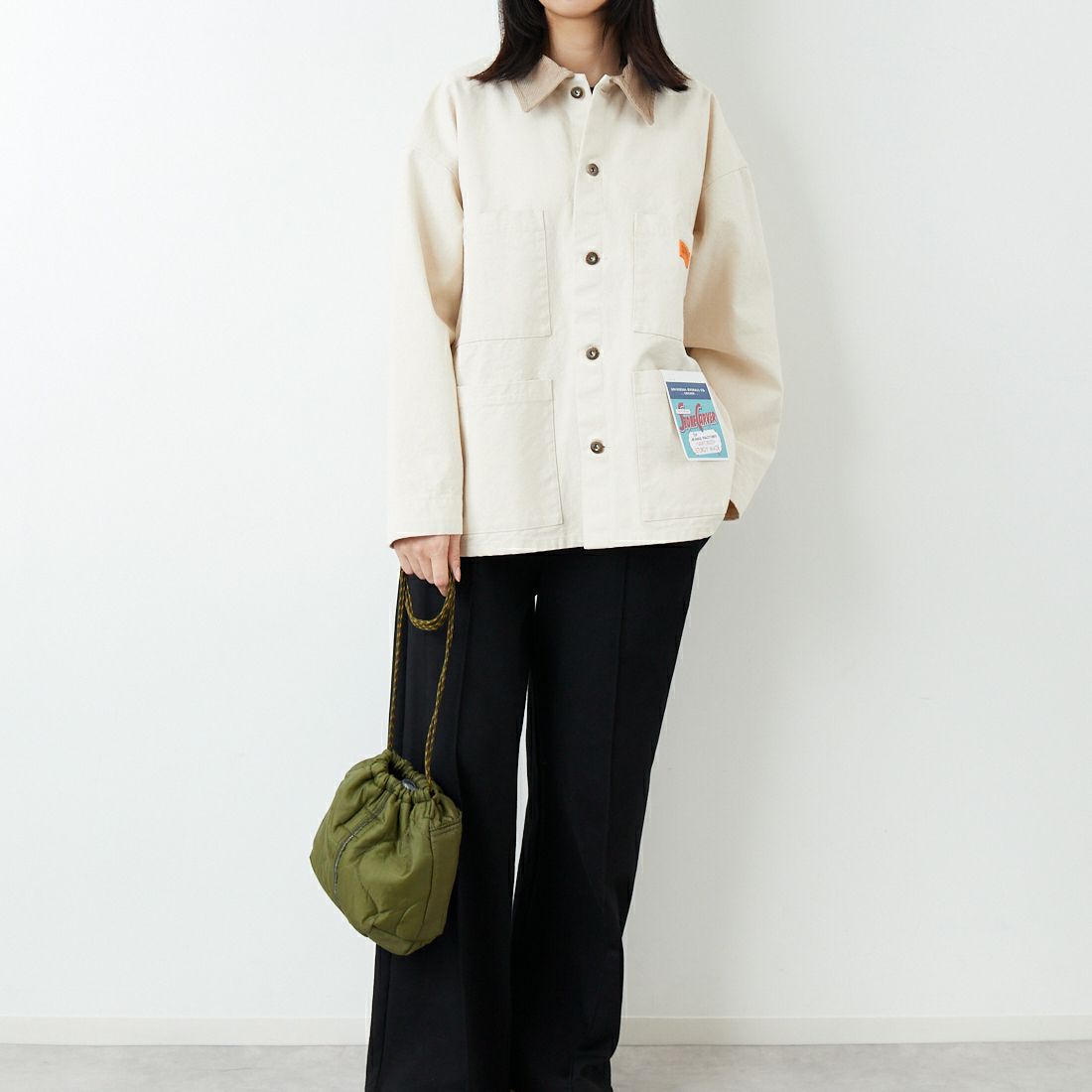 ODDMENT [オッドメント] キルティングポーチ [QUILTING-POUCH] OLIVE