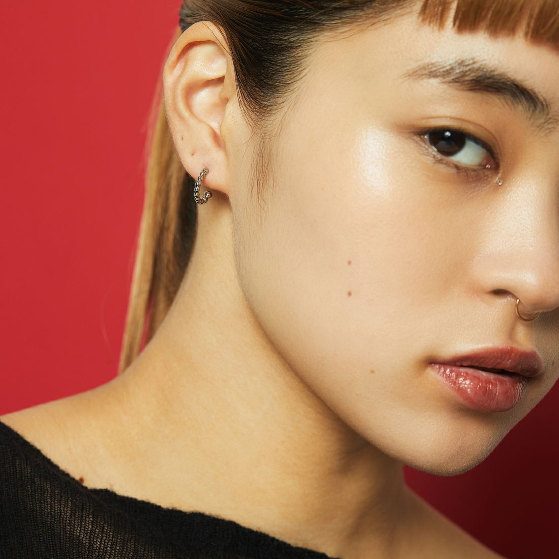 Baqless [バックレス] エンブレイス バブル シルバー ピアス [HP-BB-SV] SILVER