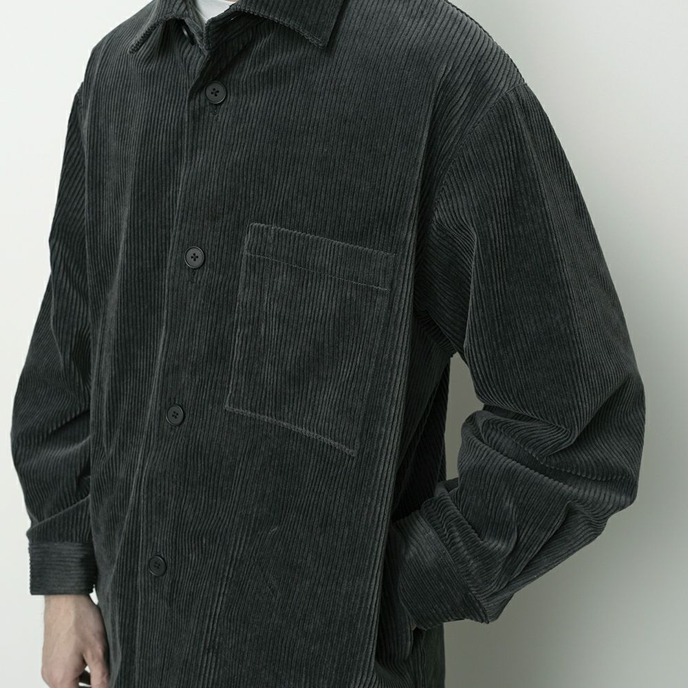 STILL BY HAND [スティルバイハンド] コーデュロイシャツジャケット [BL02253] BLU CHARC