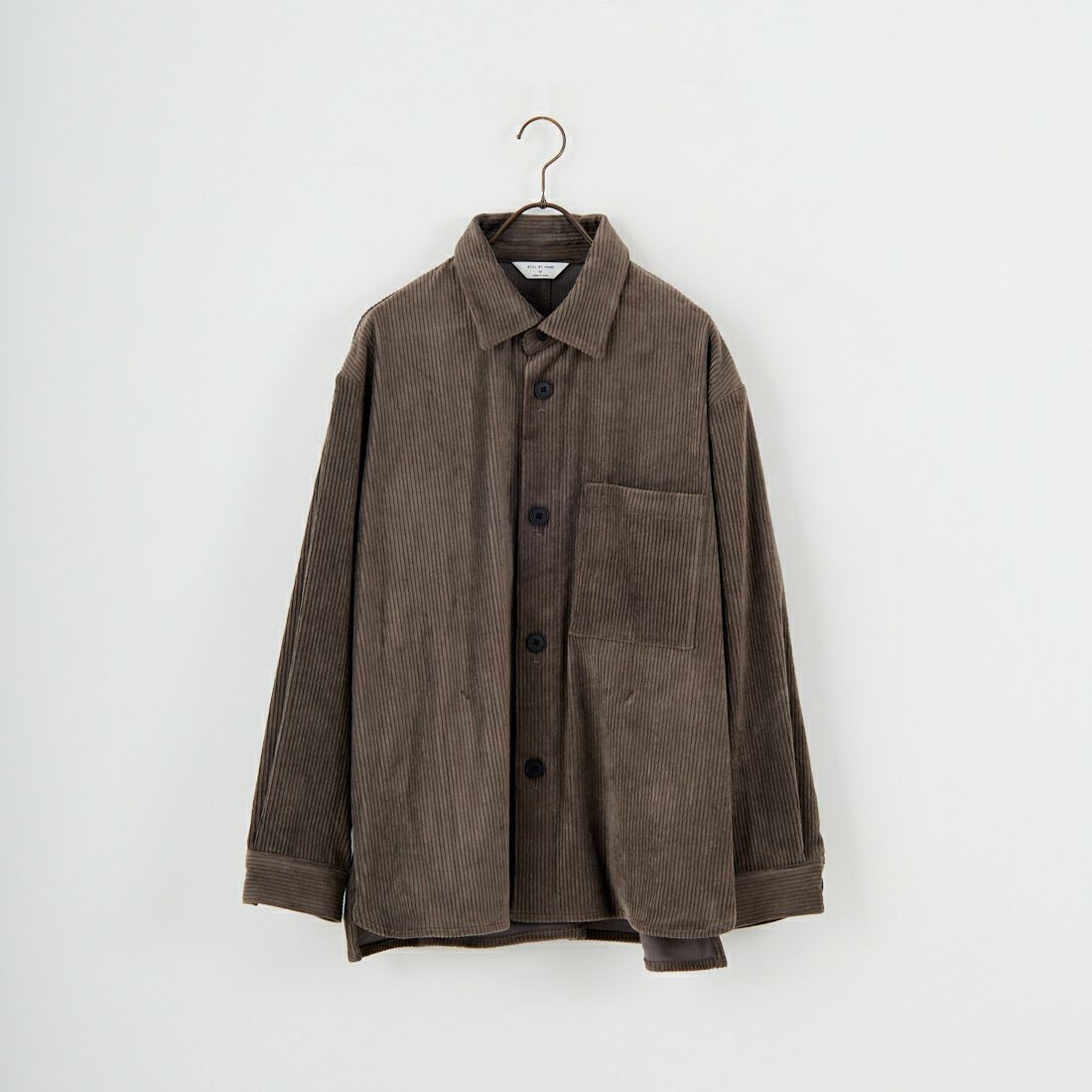 STILL BY HAND [スティルバイハンド] コーデュロイシャツジャケット [BL02253] KHK BROWN