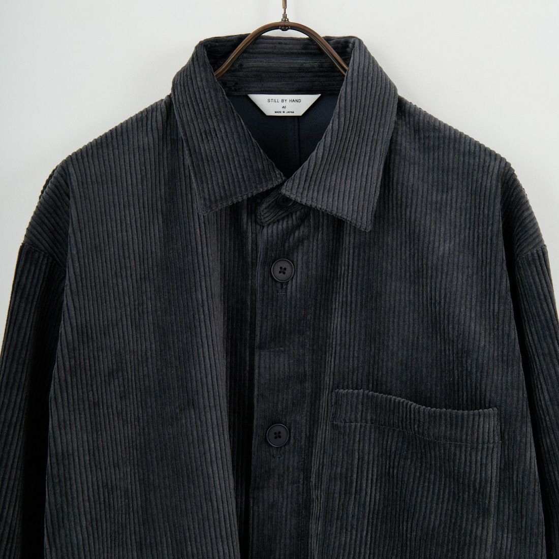 STILL BY HAND [スティルバイハンド] コーデュロイシャツジャケット [BL02253] BLU CHARC