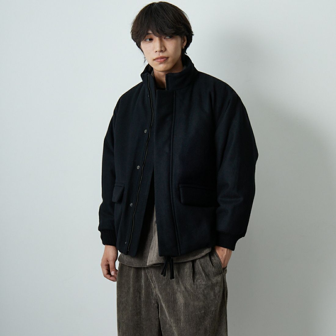 STILL BY HAND [スティルバイハンド] パデッドウールブルゾン [BL07253